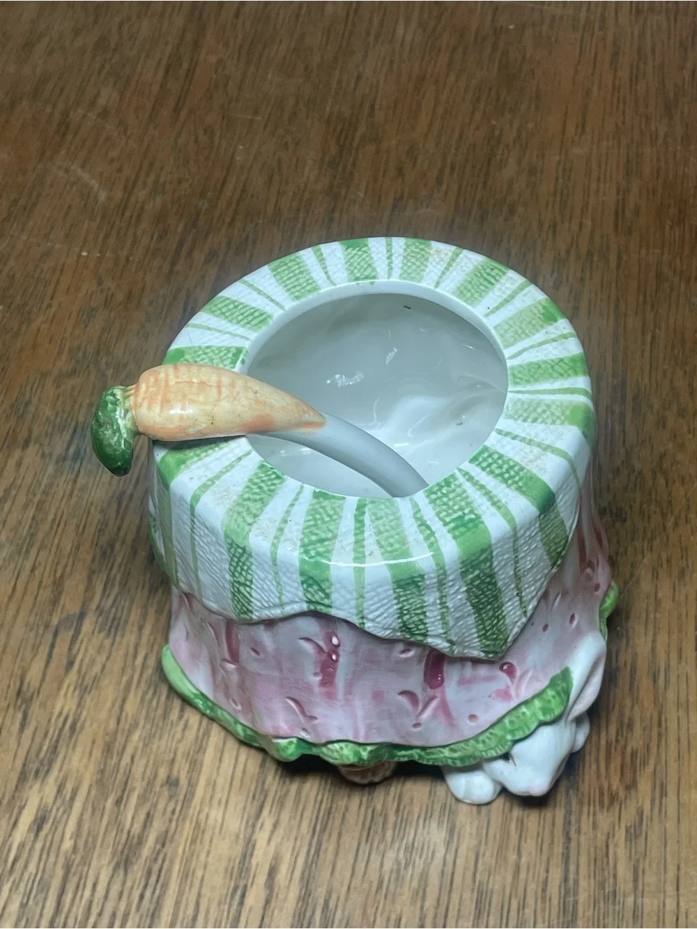 Vintage Fitz & Floyd Bunny Cream & Sugar Set 1993 Hand Painted Easter